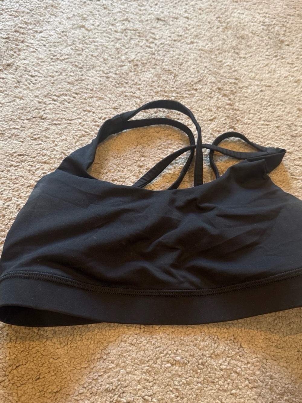 lululemon athletica Black Strappy Sports Bra